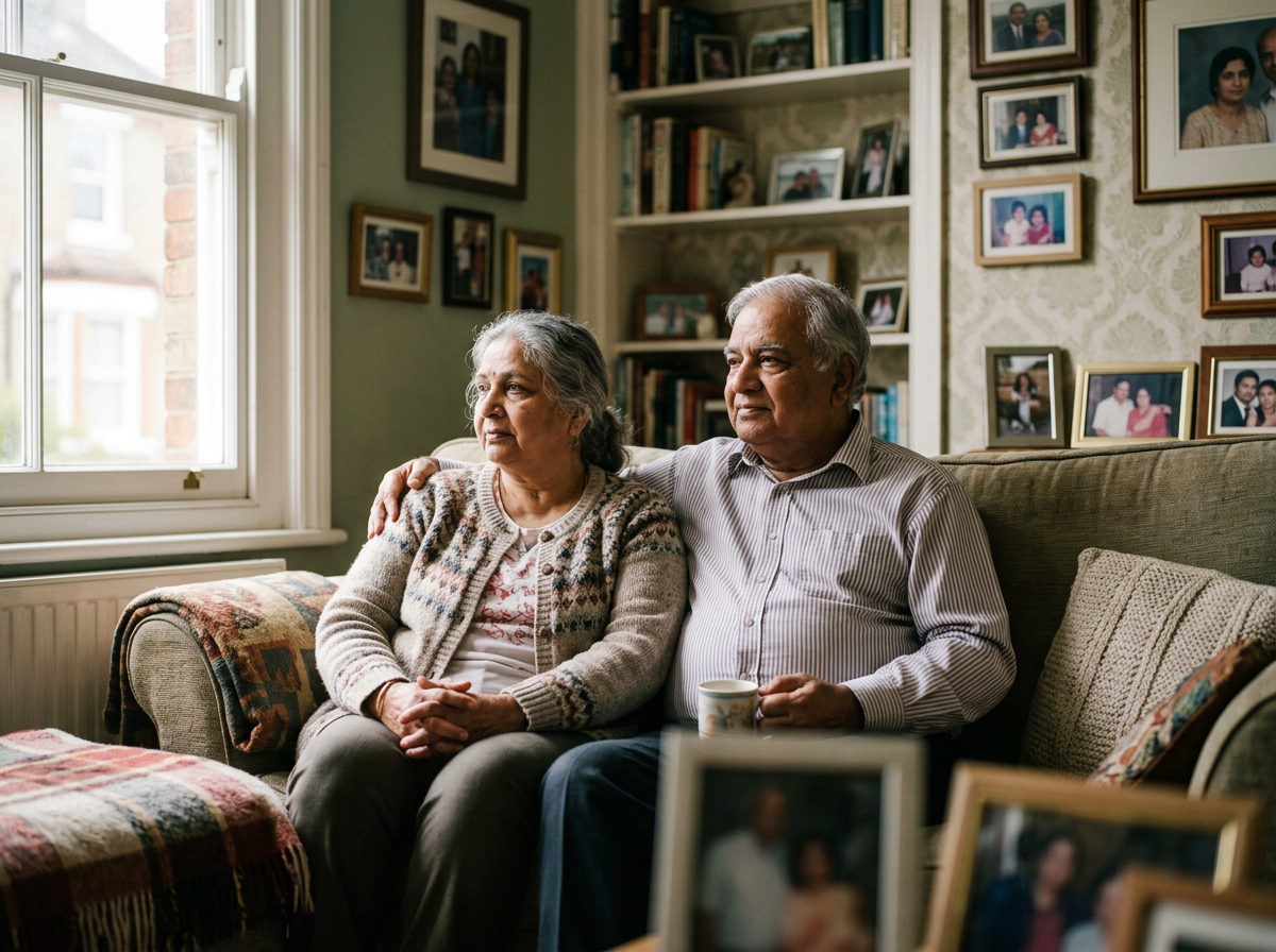 Older adult sitting thoughtfully, representing the connection between body weight and brain health