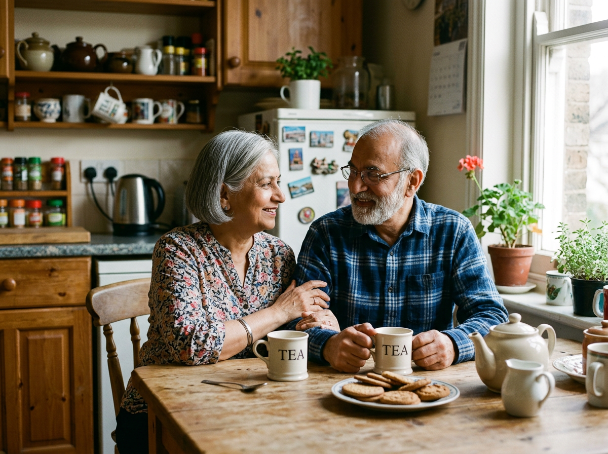 Older adult checking blood sugar, representing the connection between Type 2 diabetes and brain health